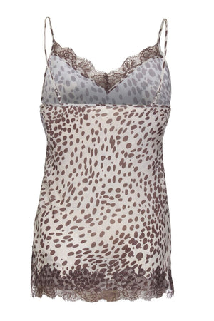 Lucy grey leopard print Camisole - PRESS Primrose Hill
